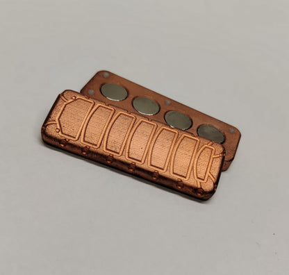 Copper Slider / EDC Magnetic Toy / Haptic toy