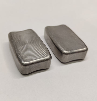 Titanium Fidget Bar / EDC Worry Stone / Soap Bar Shape / Haptic toy / Anodised Titanium / Stone Washed