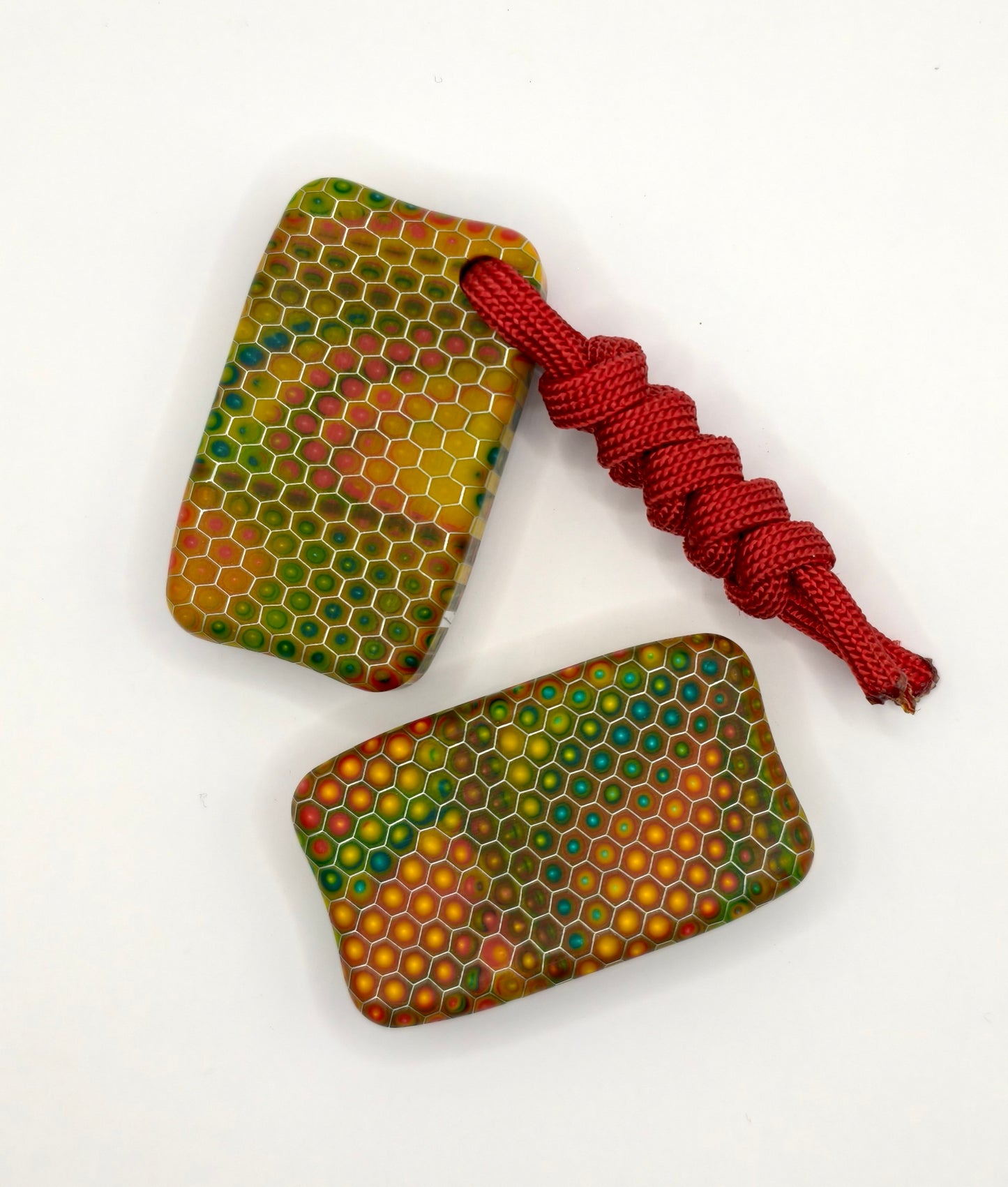Fidget Bar / EDC Worry Stone / Soap Bar Shape / Haptic toy / Honeycomb pattern