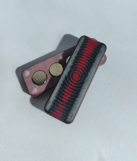 EDC Haptic slider from Micarta (Black and Red)