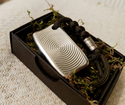 Titanium Fidget Bar / EDC Worry Stone / Soap Bar Shape / Haptic toy / Anodised Titanium / Stone Washed