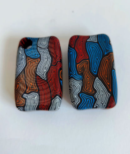 G10 Fidget Bar / EDC Haptic Worry Stone / Soap Bar Shape / Haptic Toy from White-Red-Blue-Black G10