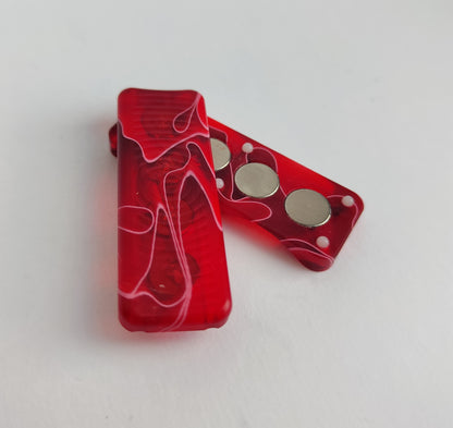 EDC Haptic slider Red (Semi Transparent)